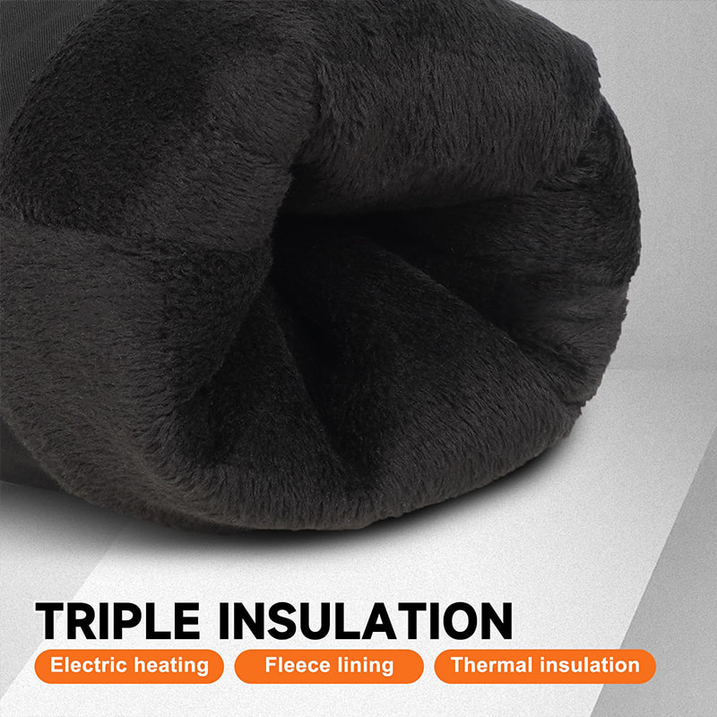 Heated glove triple insulation fleece lining interior detail