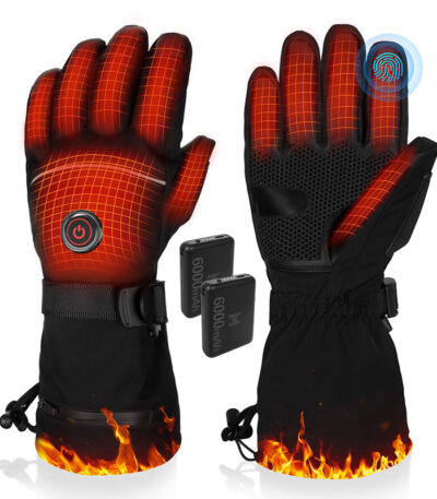 ACEWARM heated gloves with 6400mAh rechargeable battery, touchscreen fingertip
