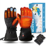 ACEWARM heated gloves heating effect with retail packaging box and two rechargeable batteries included