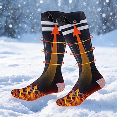 ACEWARM heated socks for cold weather, custom OEM/ODM wholesale