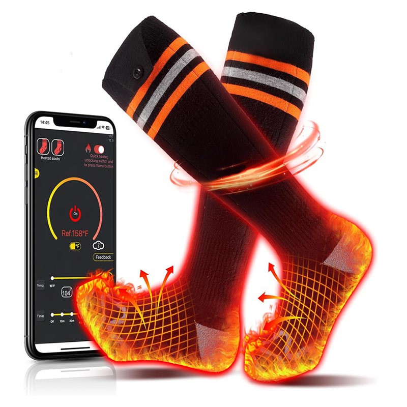 ACEWARM AW-HS-3 factory wholesale bluetooth heated socks